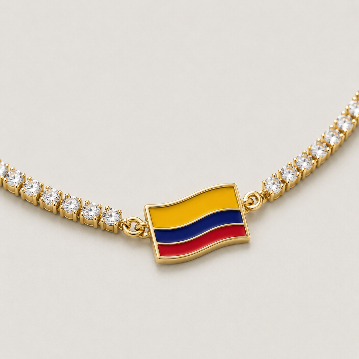 Set Colombia pulsera + cadena
