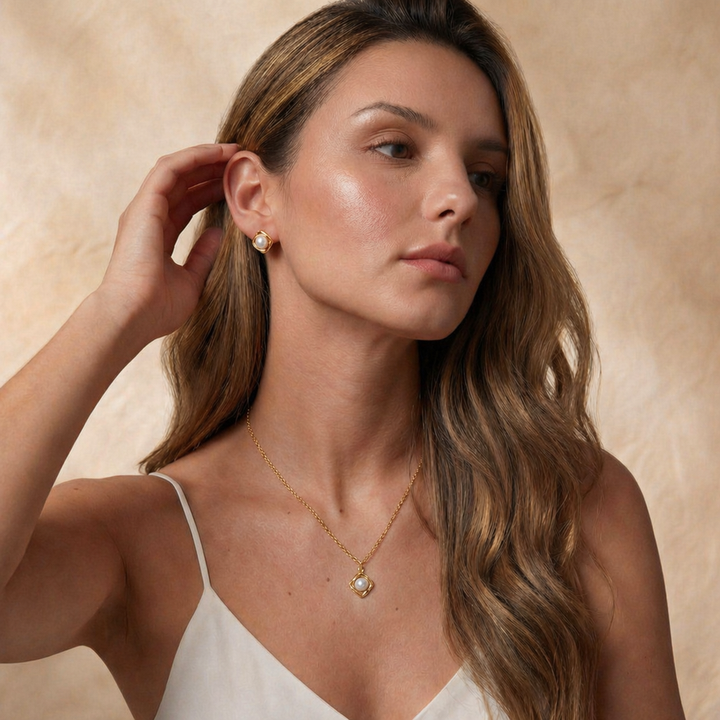 Cadena Luz + Aretas
