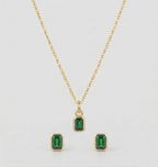 Cadena Esmeralda + Aretas