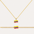 Set Colombia pulsera + cadena